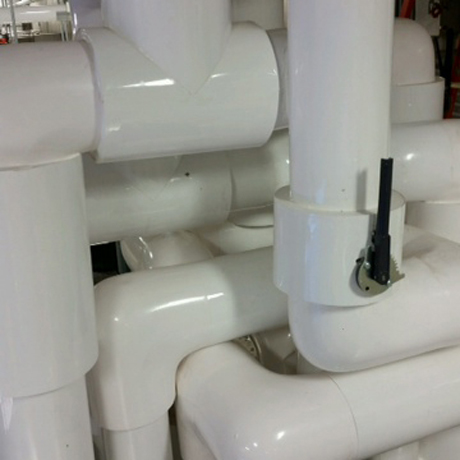 Pipe Insulation in a Mechanical Room