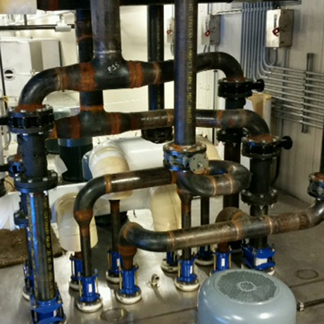 Before Photo of Piping before insulation installation