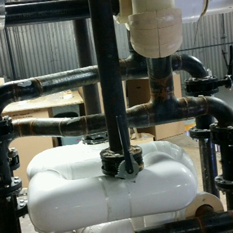 Pipe Insulation in a Mechanical Room